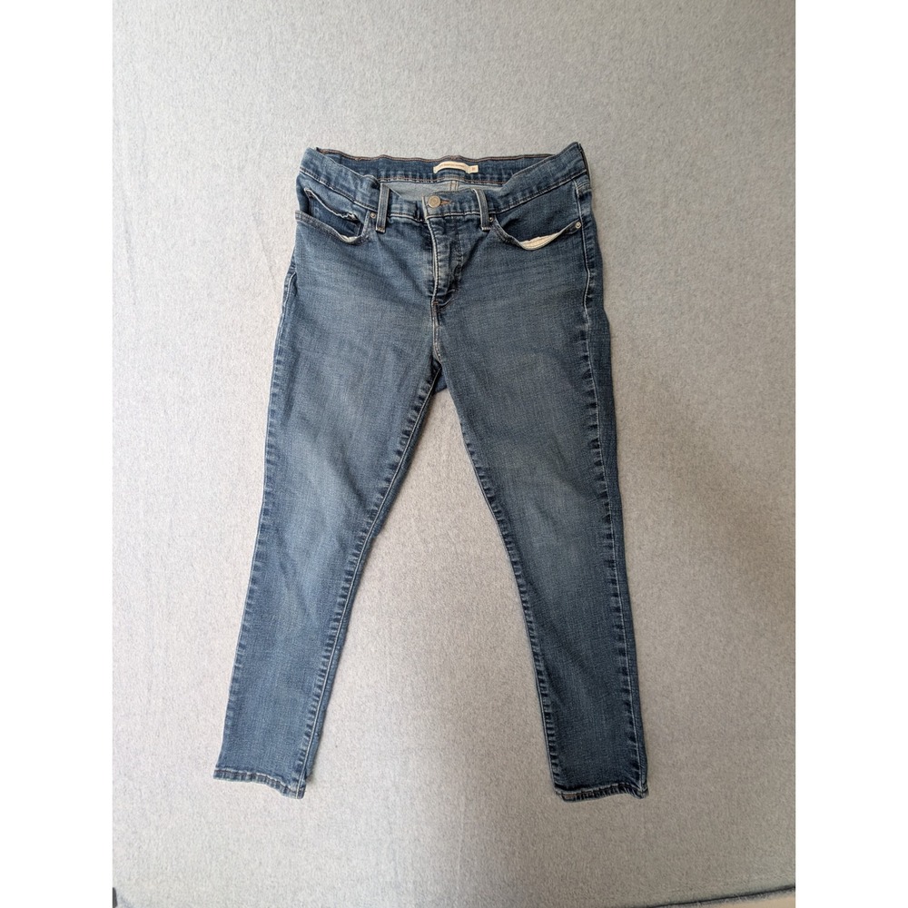Levis 311 Shaping Skinny Jeans Womens 31 Medium Wash Blue Denim Stretch